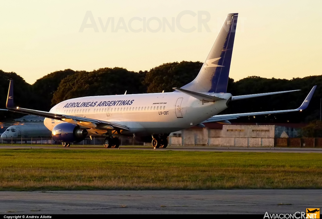 LV-CBT - Boeing 737-76N - Aerolineas Argentinas