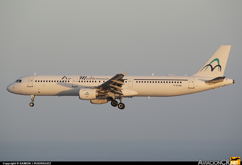 F-GYAN - Airbus A321-111 - Air Méditerranée