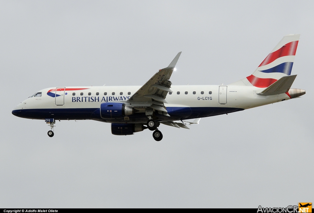 G-LCYG - Embraer ERJ-170-100ST - British Airways