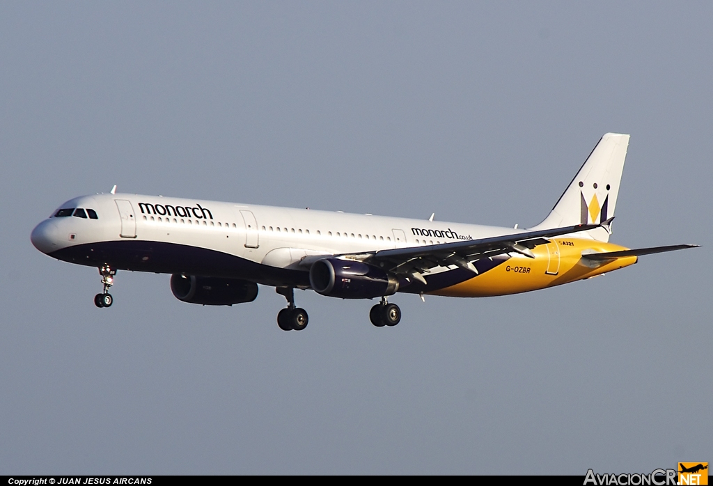 G-OZBR - Airbus A321-231 - Monarch Airlines