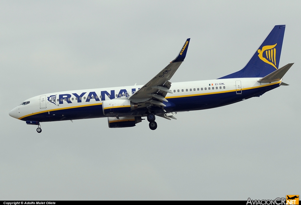 EI-EML - Boeing 737-8AS - Ryanair