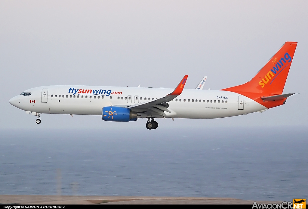 C-FYLC - Boeing 737-8BK - Sunwing Airlines