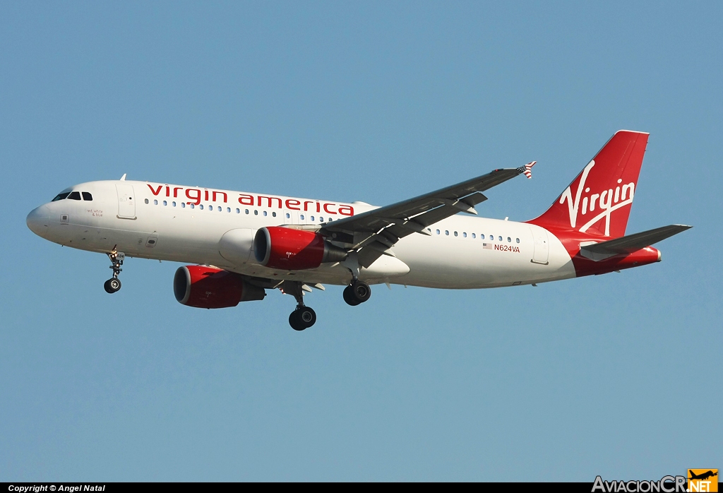 N624VA - Airbus A320-214 - Virgin America