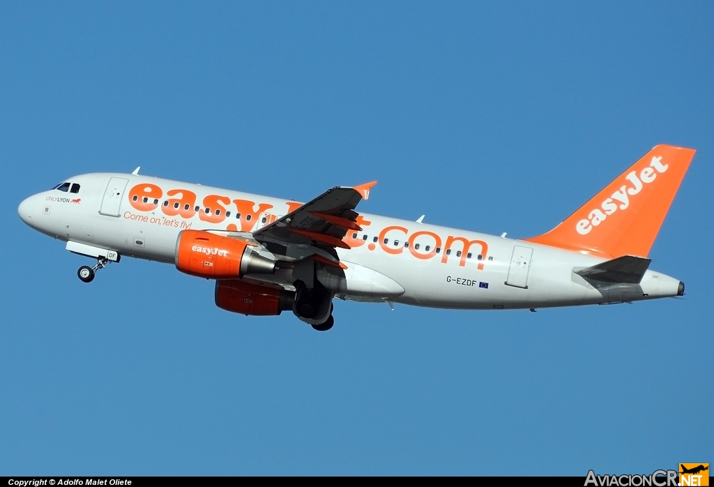 G-EZDF - Airbus A319-111 - EasyJet Airline