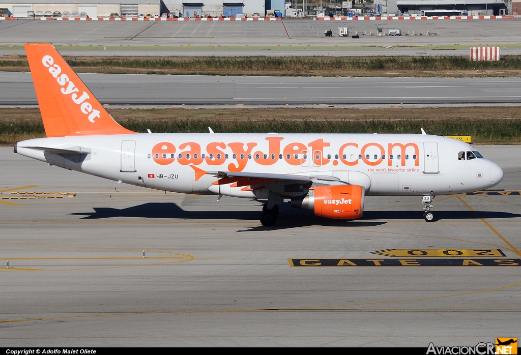 HB-JZU - Airbus A319-111 - EasyJet Airline