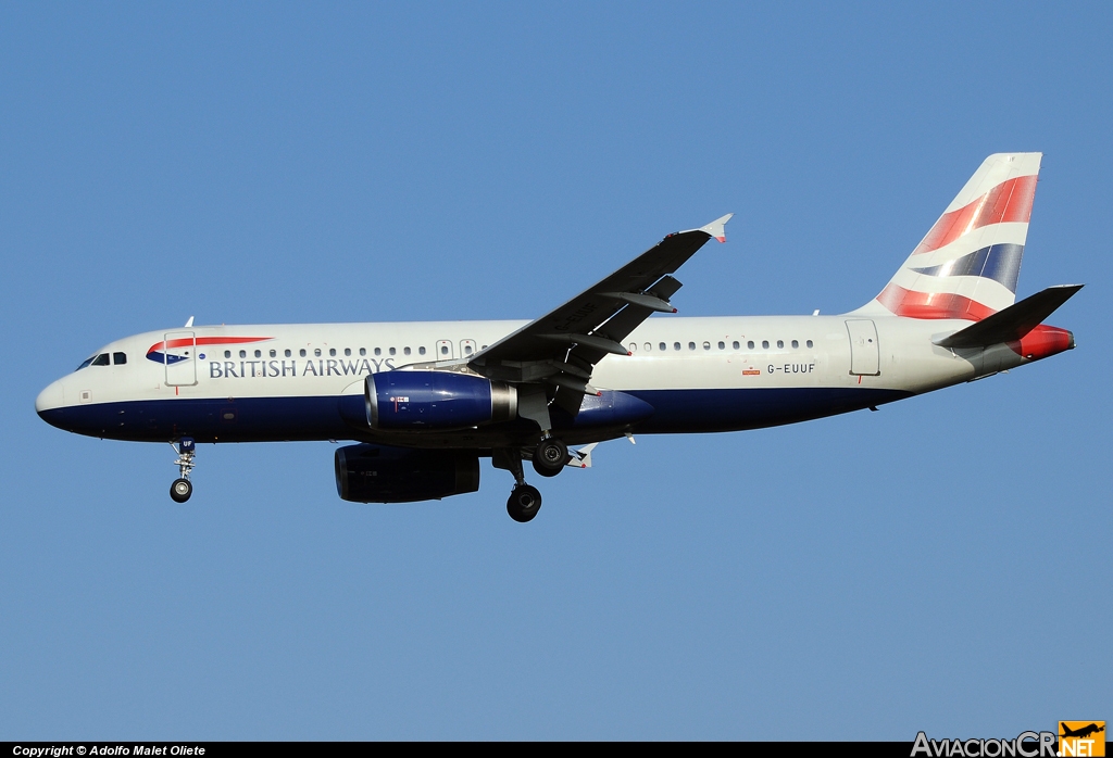 G-EUUF - Airbus A320-232 - British Airways