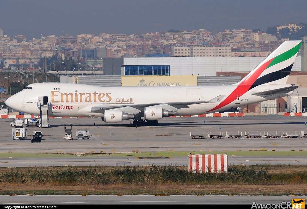 OO-THD - Boeing 747-4HAERF - Emirates SkyCargo (TNT Airways)