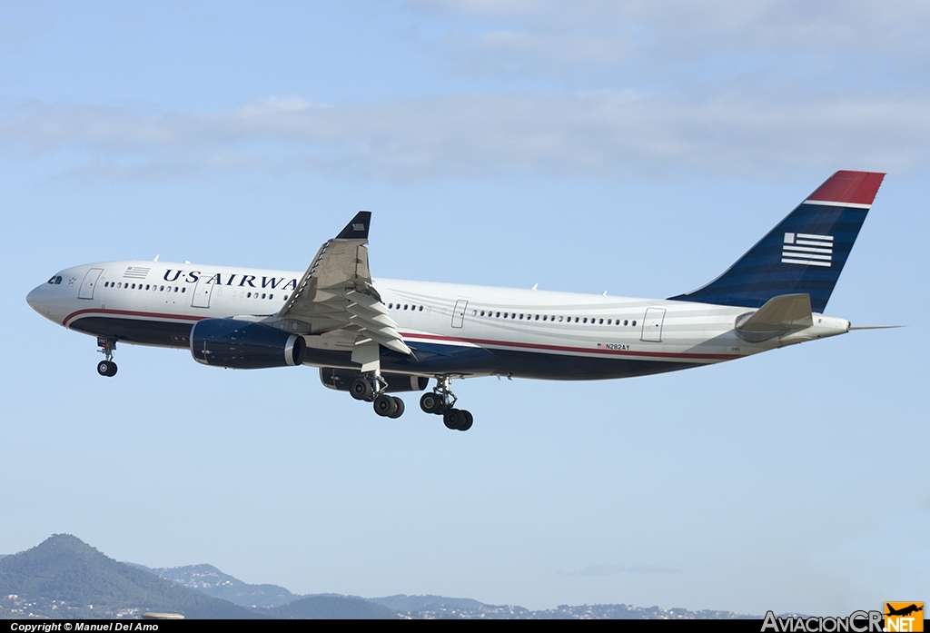 N282AY - Airbus A330-243 - US Airways