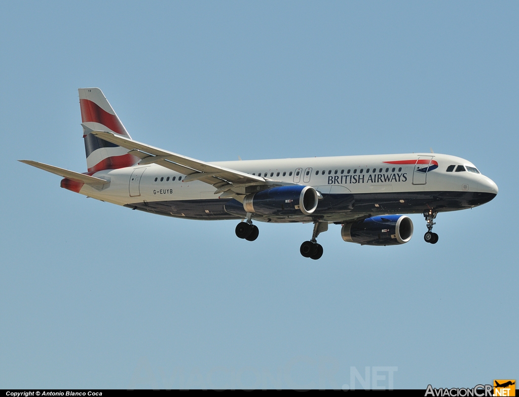 G-EUYB - Airbus A320-232 - British Airways