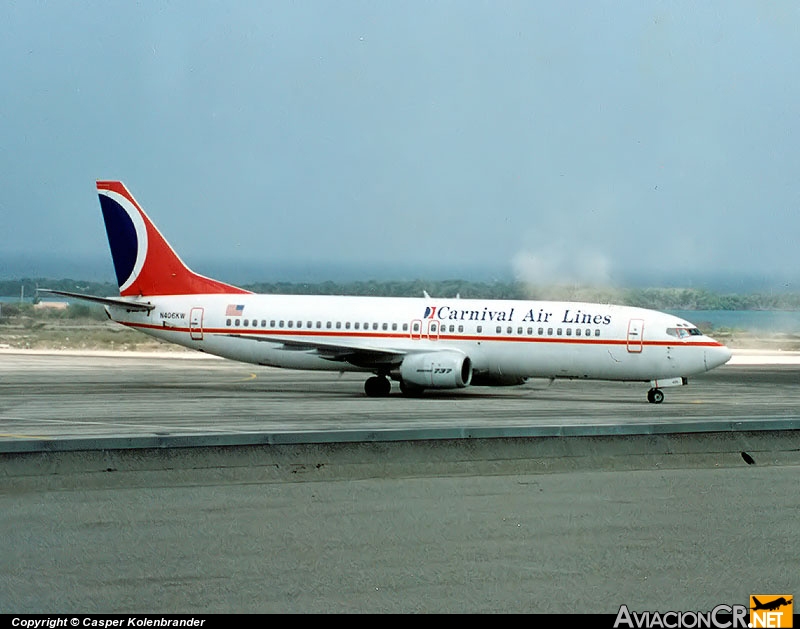 N406KW - Boeing 737-4Q8 - Carnival Airlines