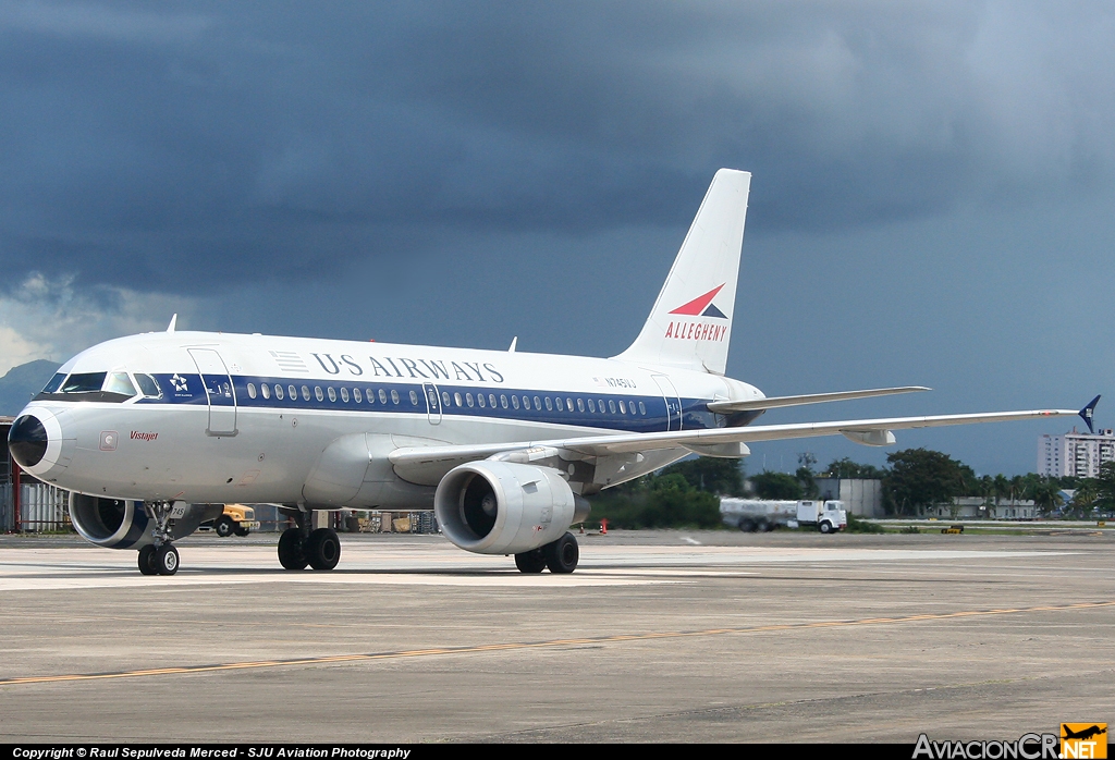 N745VJ - Airbus A319-112 - US Airways