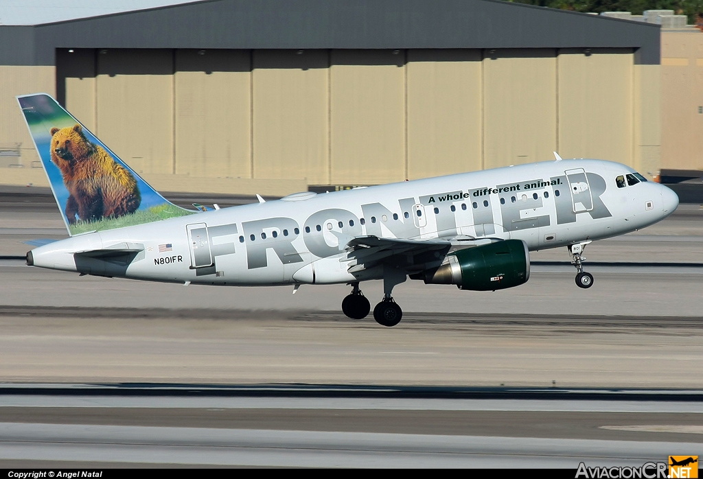 N801FR - Airbus A318-111 - Frontier Airlines