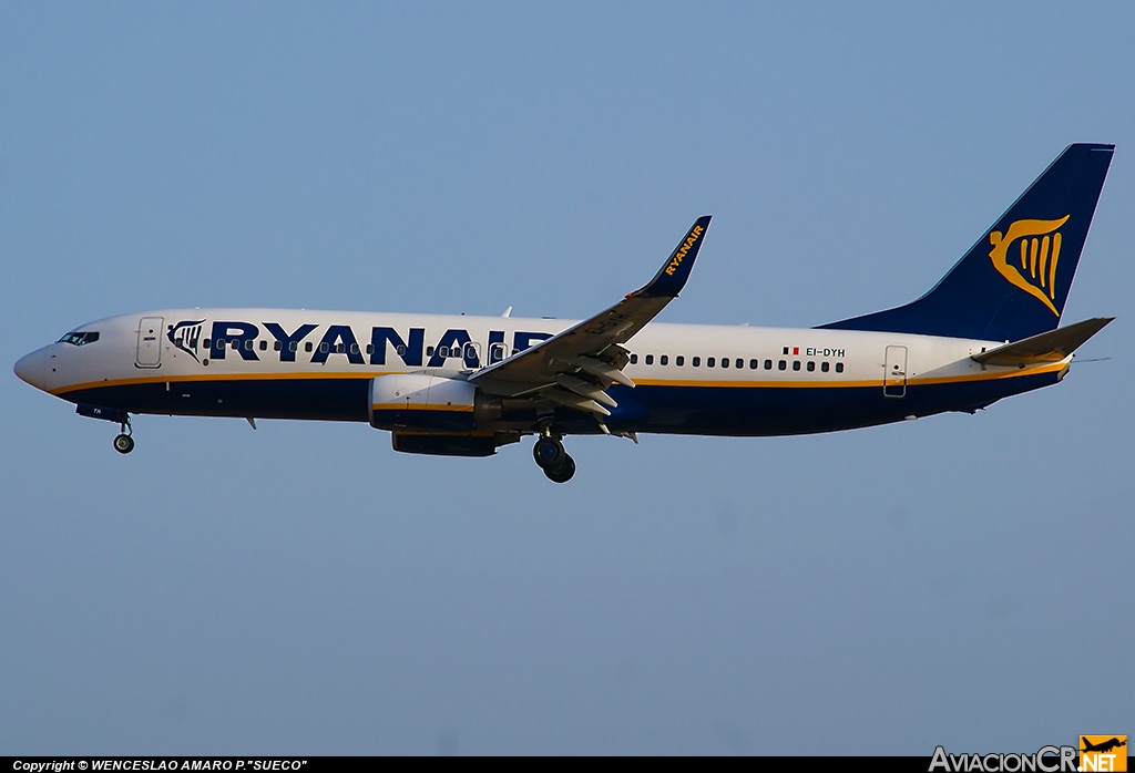 EI-DYH - Boeing 737-8AS - Ryanair