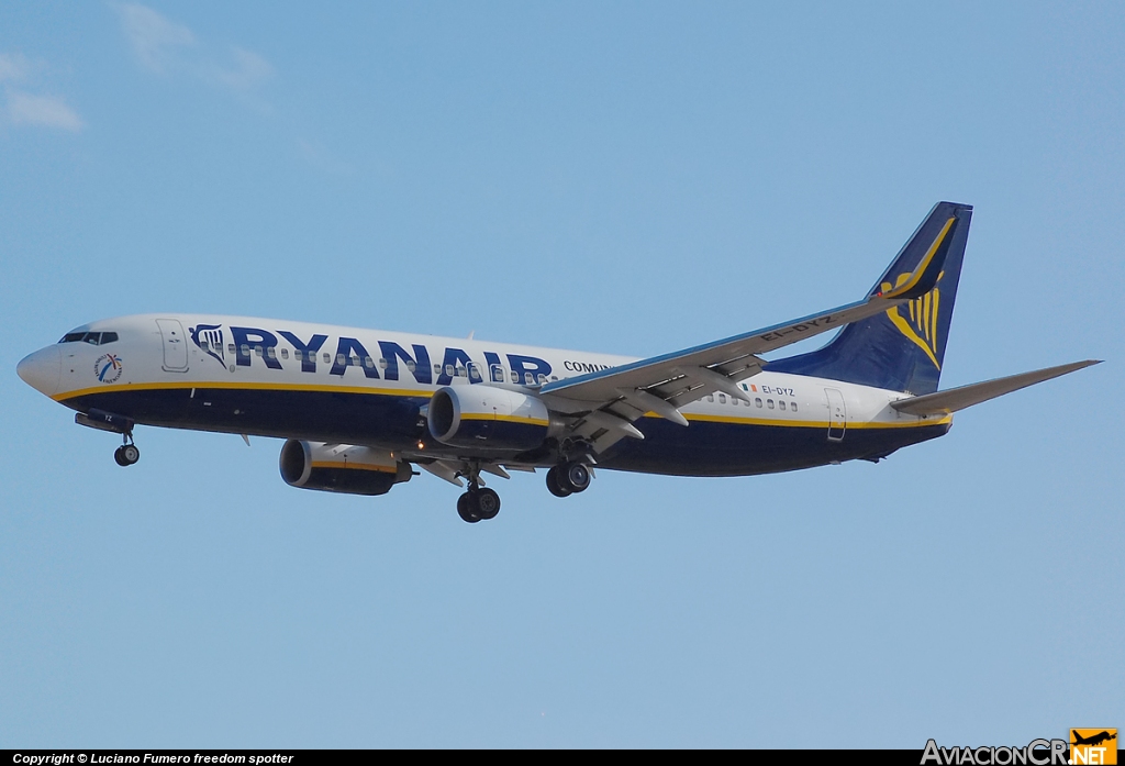 EI-DYZ - Boeing 737-8AS - Ryanair