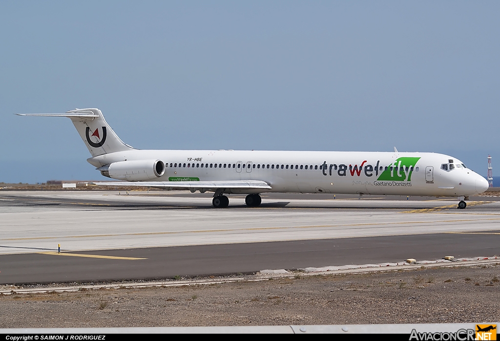 YR-HBE - McDonnell Douglas MD-83 (DC-9-83) - Trawell Fly