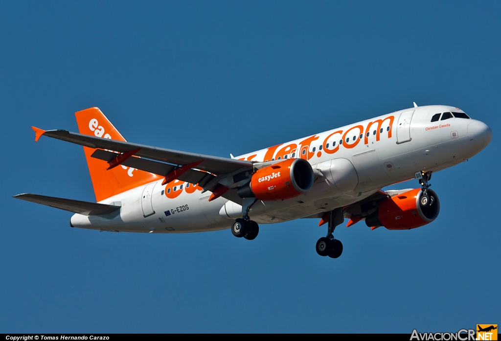 G-EZDS - Airbus A319-111 - EasyJet Airline