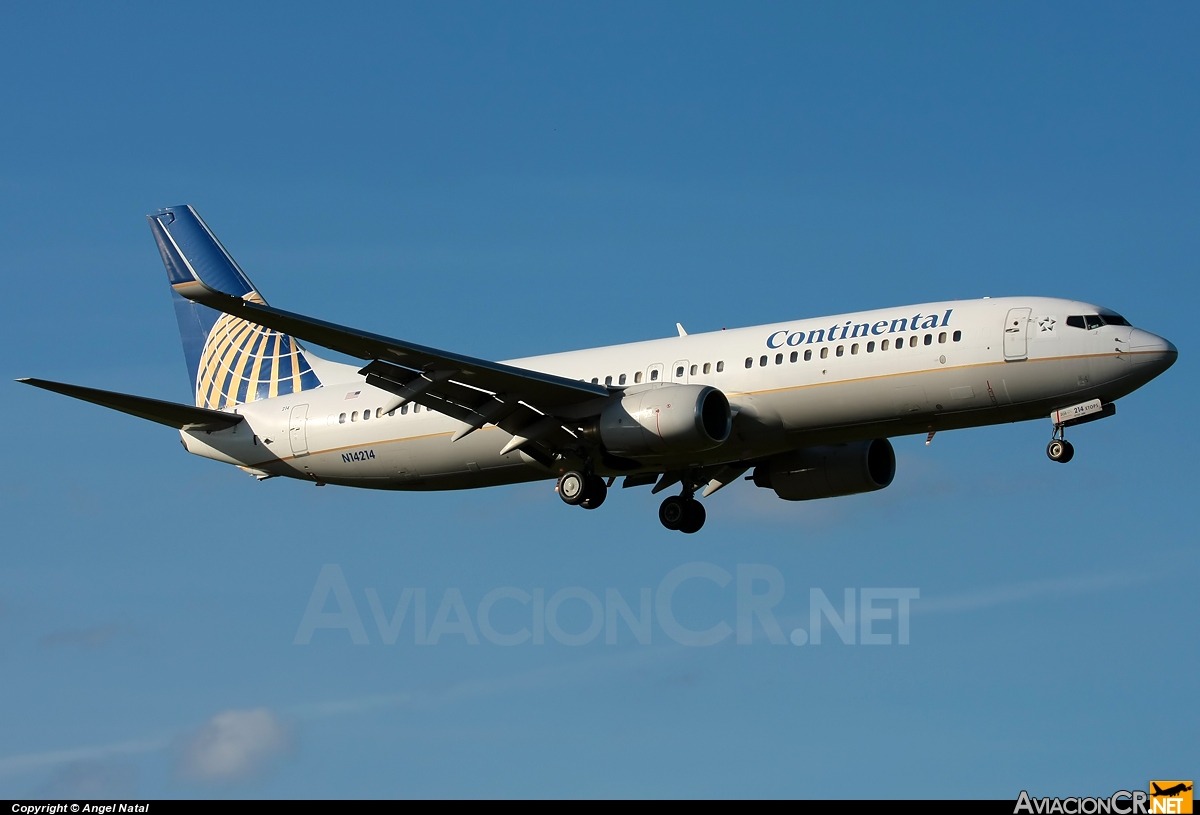 N14214 - Boeing 737-824 - Continental Airlines