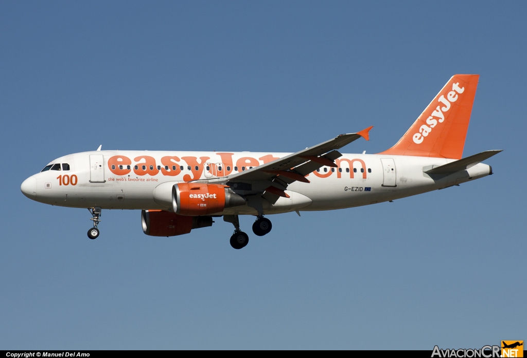 G-EZID - Airbus A319-111 - EasyJet Airline
