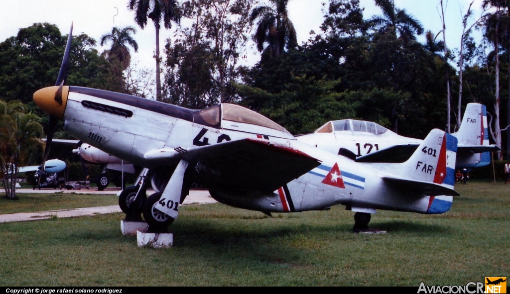 FAR-401 - North American P-51 Mustang - Fuerza Aerea Revolucionaria. Cuba.