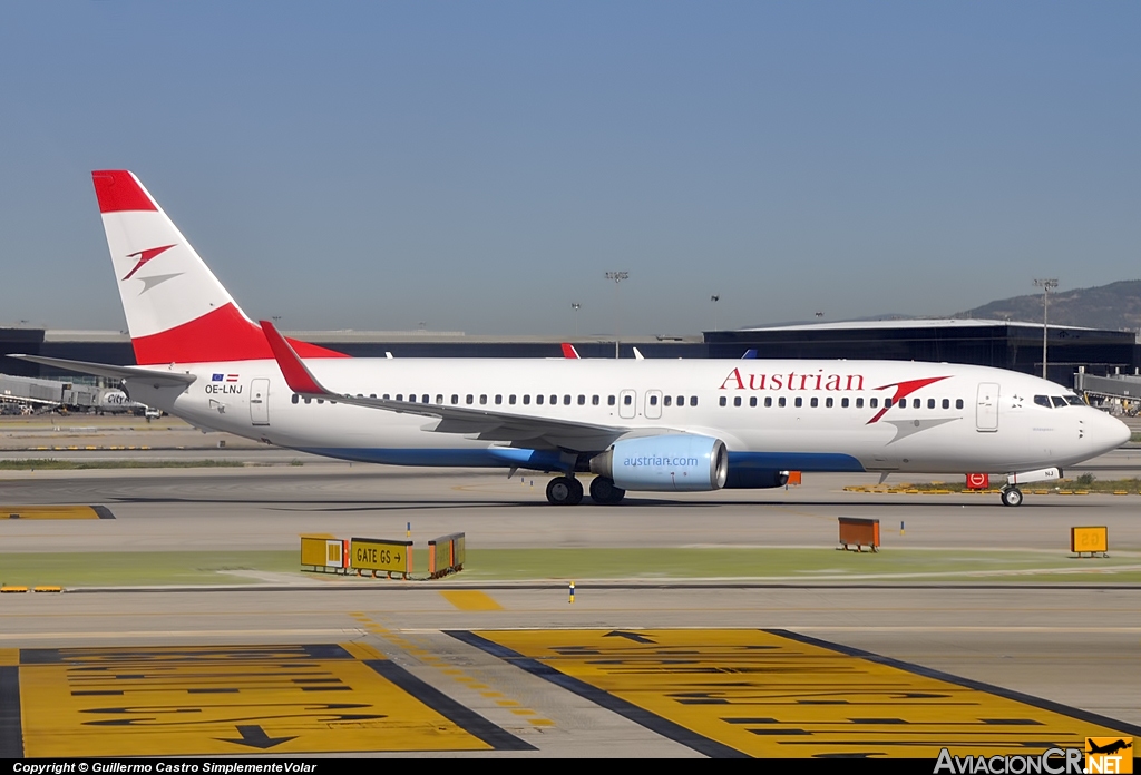 OE-LNJ - Boeing 737-8Z9 - Austrian Airlines