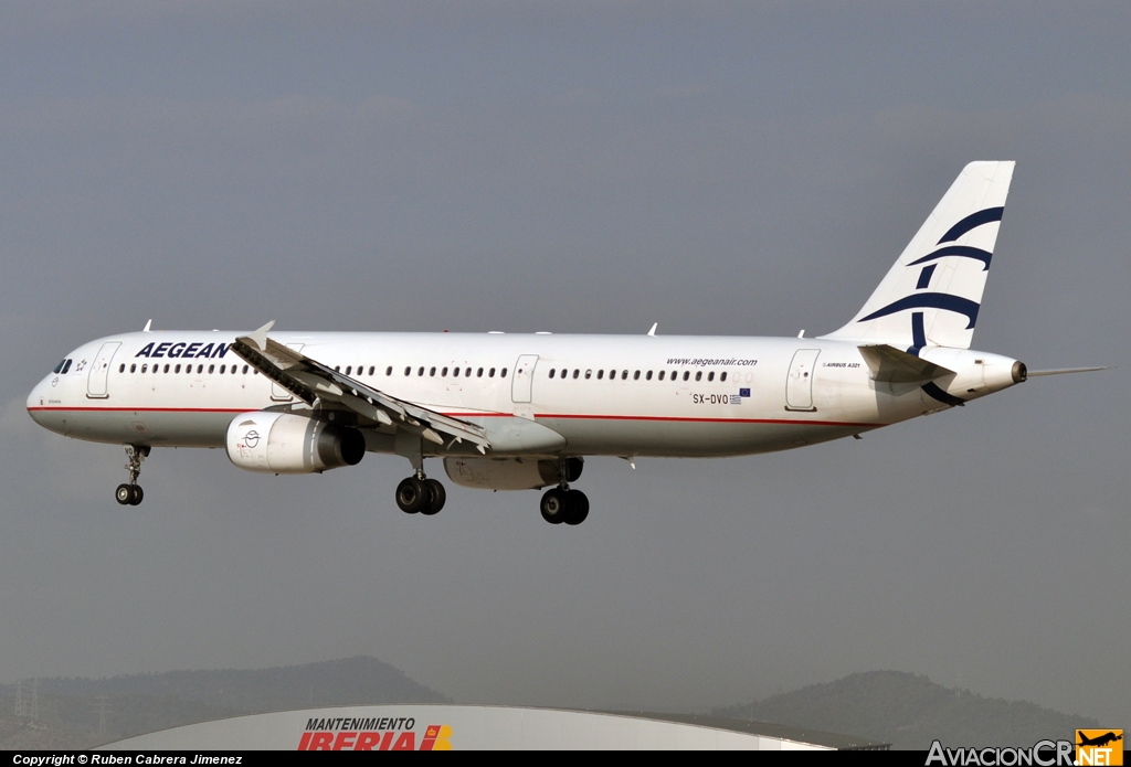 SX-DVO - Airbus A321-232 - Aegean Airlines