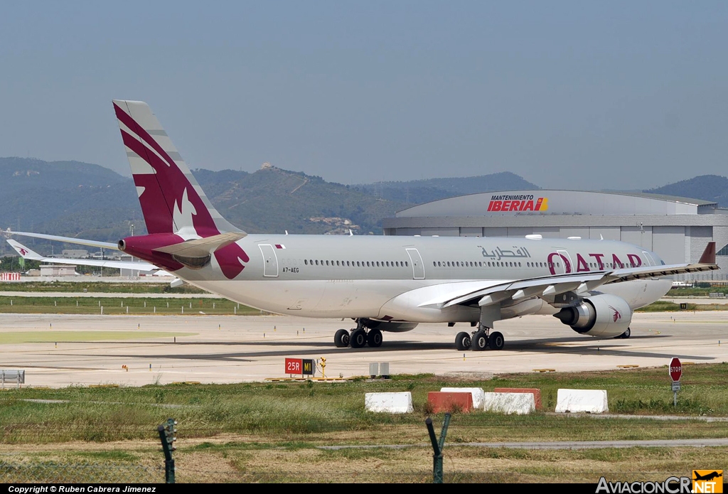A7-AEG - Airbus A330-302 - Qatar Airways