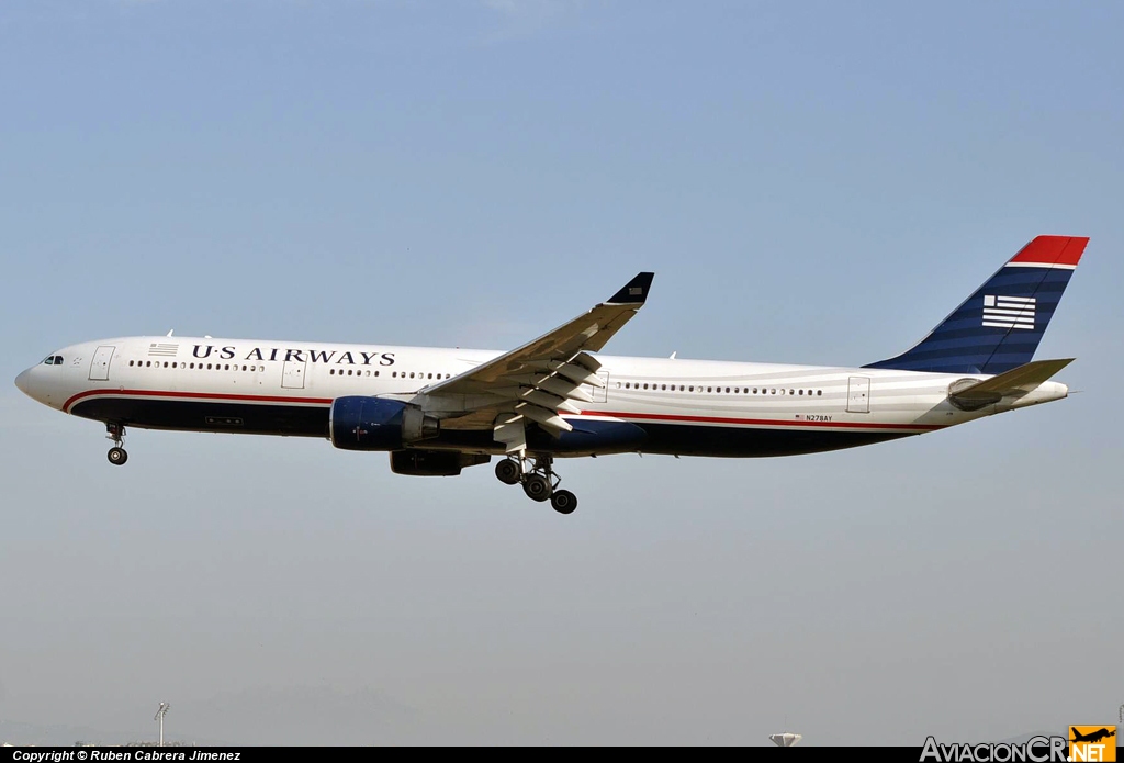 N278AY - Airbus A330-323X - US Airways