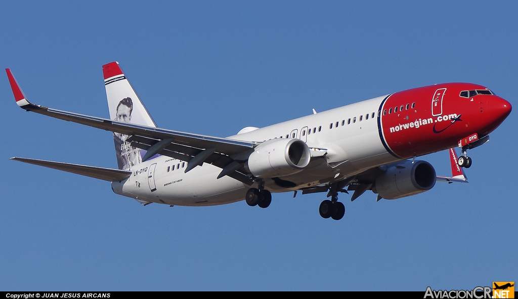 LN-DYQ - Boeing 737-8JP - Norwegian Air Shuttle