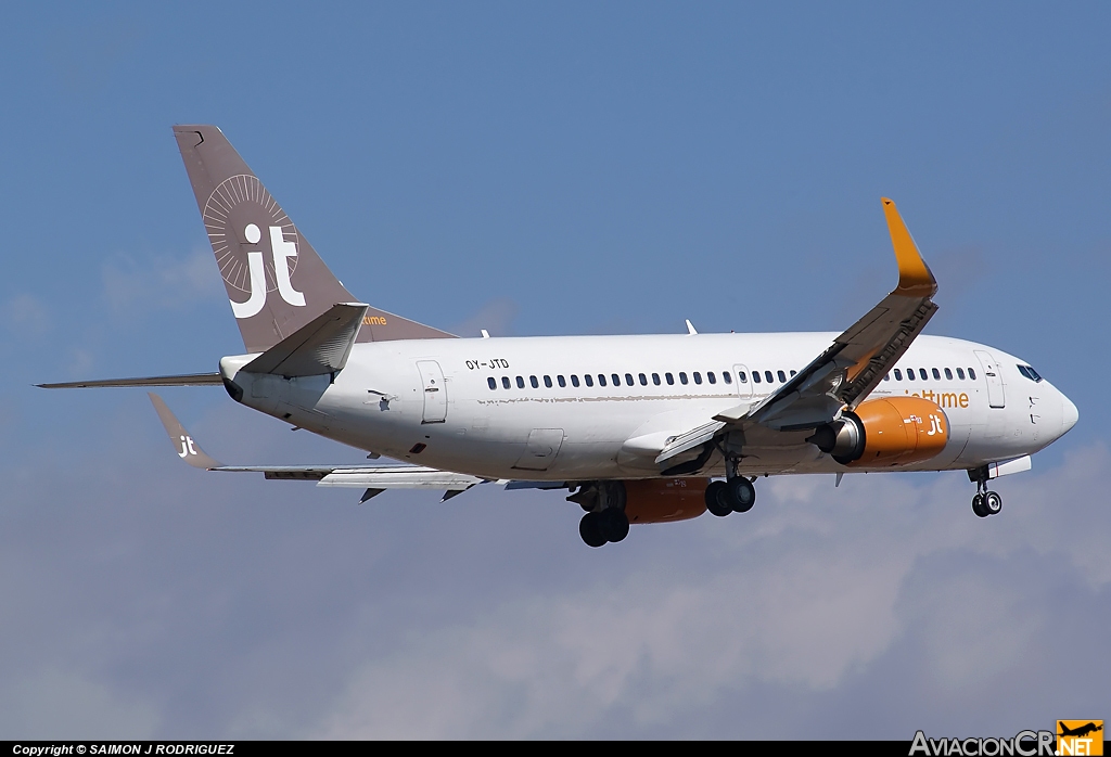 OY-JTD - Boeing 737-3Y0 - Jettime