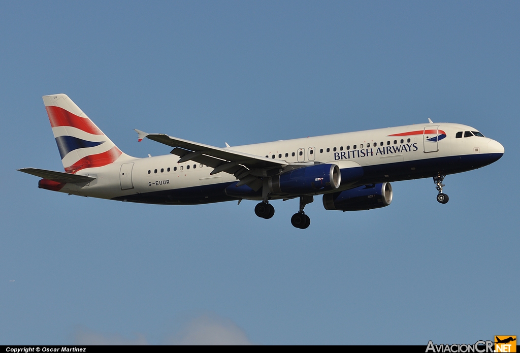 G-EUUR - Airbus A320-232 - British Airways