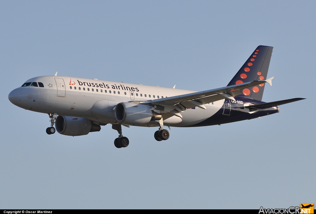 OO-SSD - Airbus A319-112 - Brussels Airlines