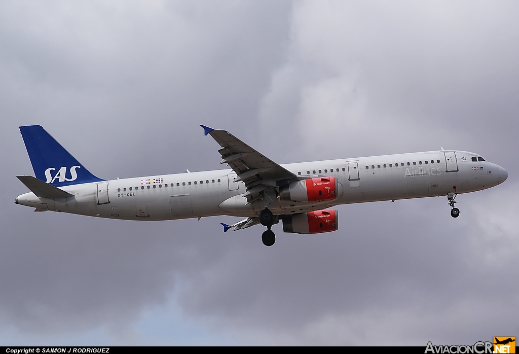 OY-KBL - Airbus A321-232 - Scandinavian Airlines - SAS