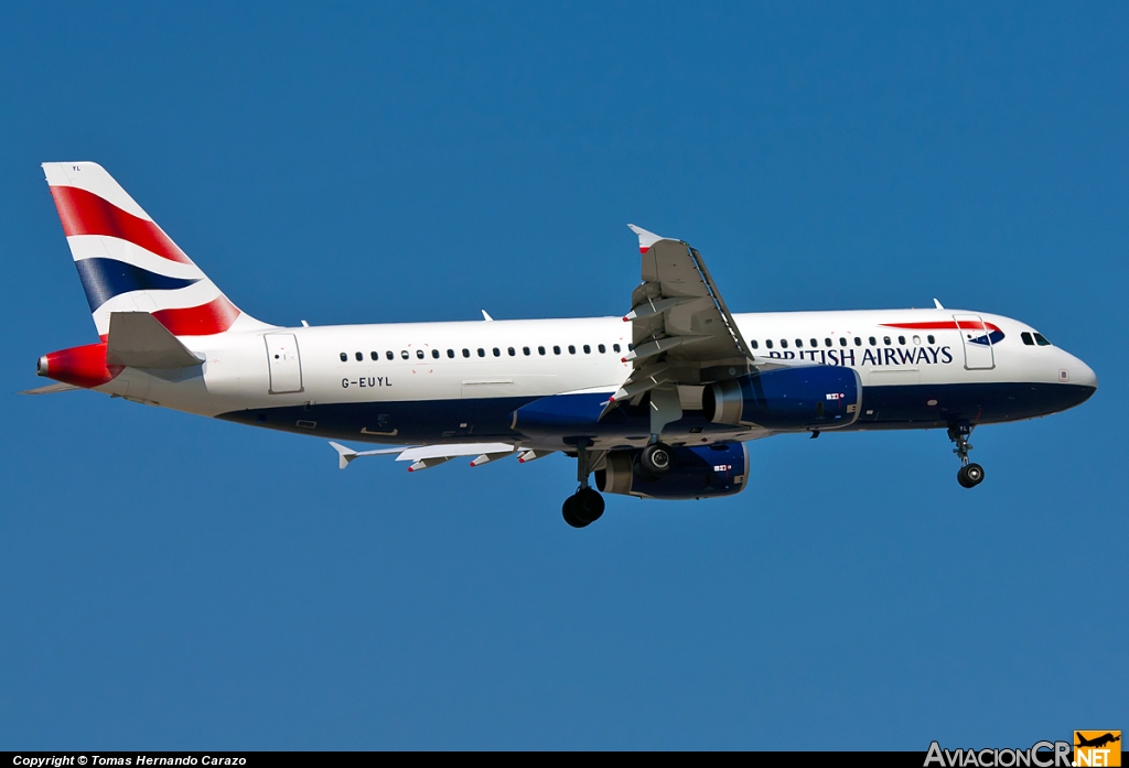 G-EUYL - Airbus A320-232 - British Airways