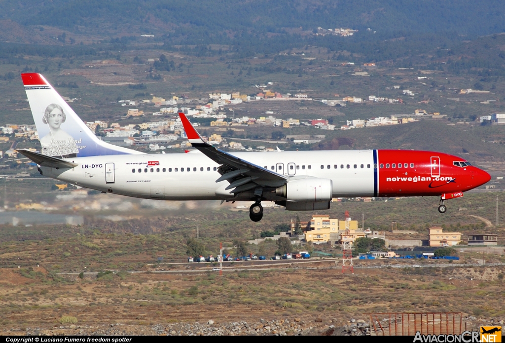 LN-DYG - Boeing 737 -8JP - Norwegian Air Shuttle