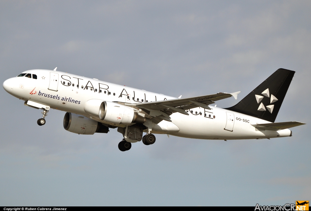 OO-SSC - Airbus A319-112 - Brussels airlines