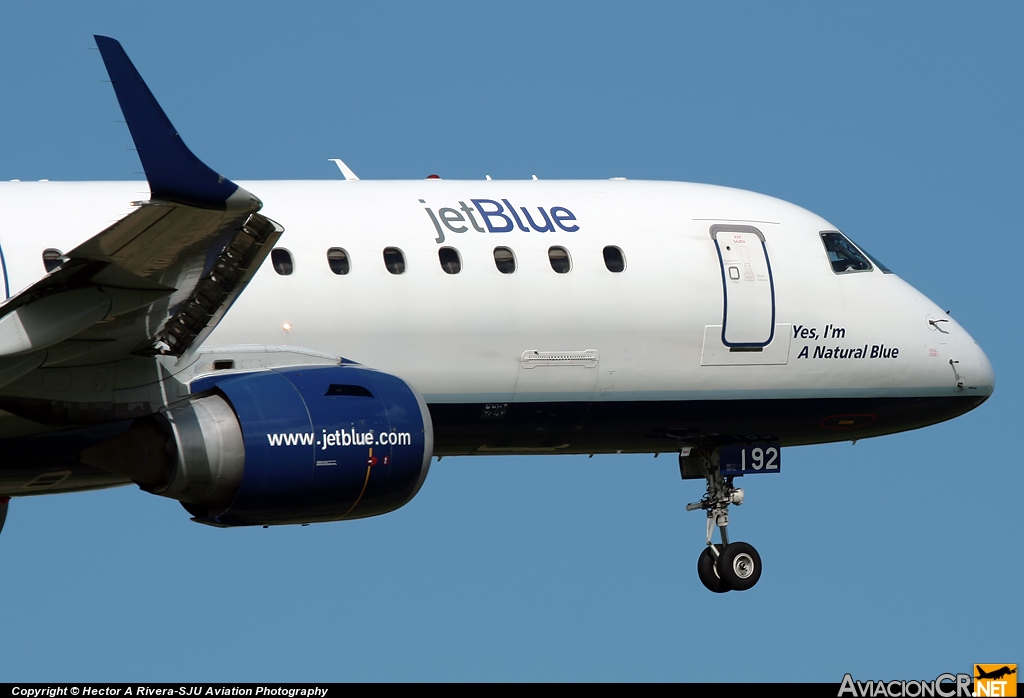 N192JB - Embraer 190-100IGW - jetBlue Airways