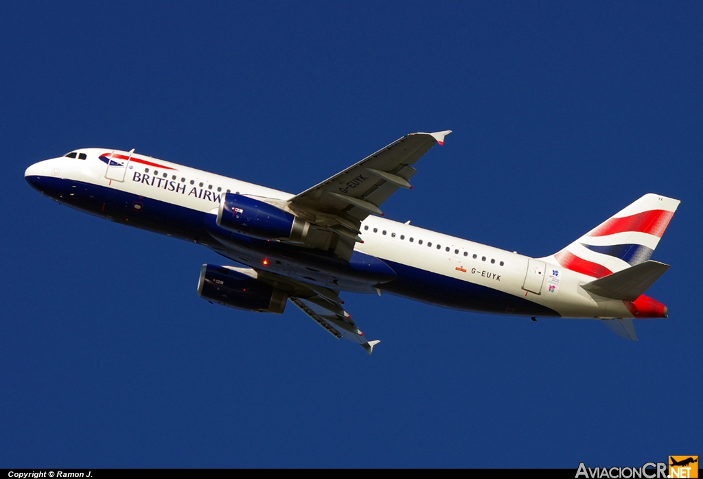G-EUYK - Airbus A320-232 - British Airways