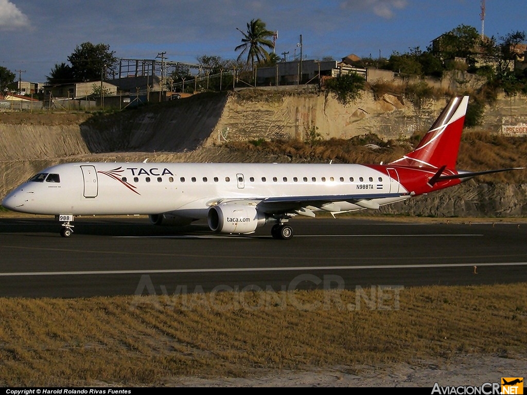 N988TA - Embraer 190-100IGW - TACA