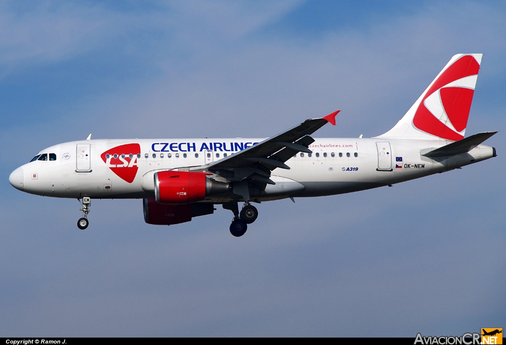 OK-NEM - Airbus A319-112 - CSA - Czech Airlines