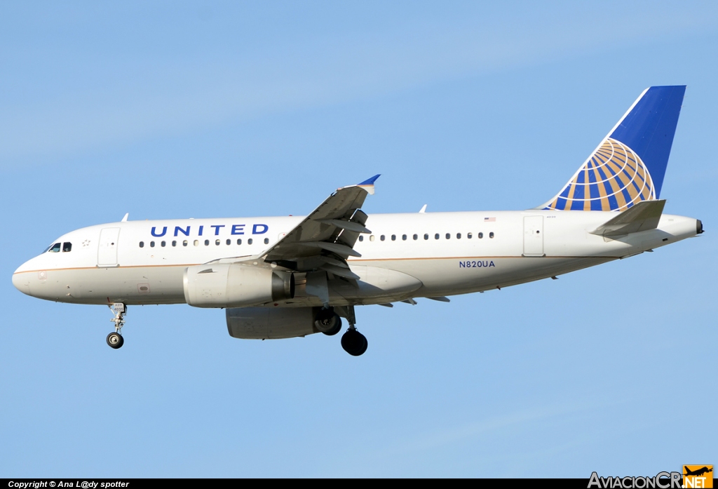 N820UA - Airbus A319-131 - United Airlines