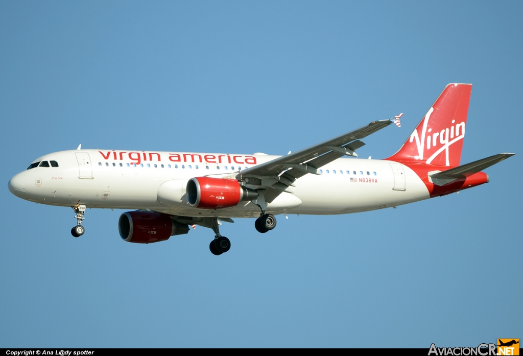 N838VA - Airbus A320-214 - Virgin America