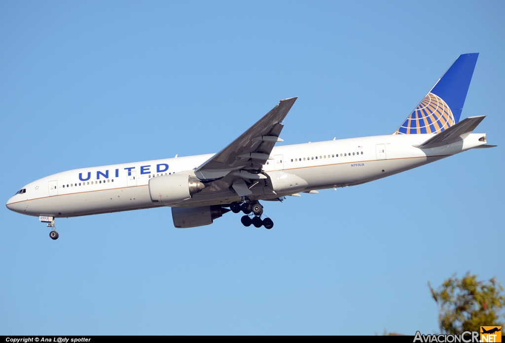 N793UA - Boeing 777-222/ER - United Airlines