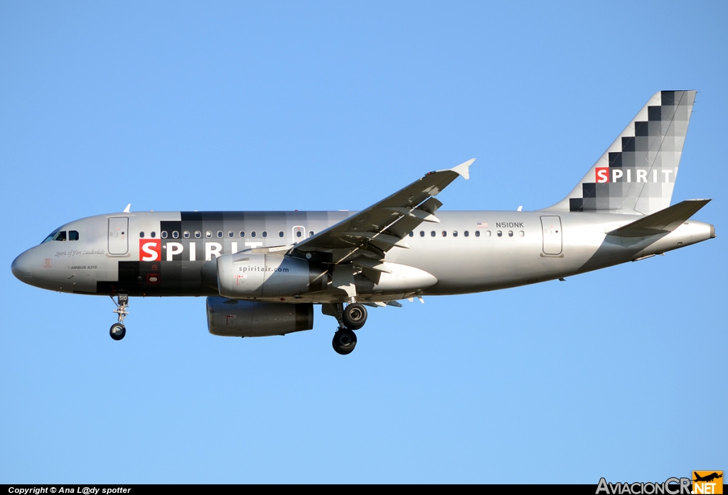 N510NK - Airbus A319-132 - Spirit