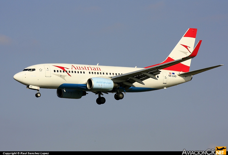 OE-LNO - Boeing 737-7Z9 - Austrian Airlines