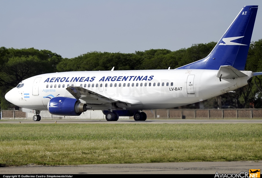 LV-BAT - Boeing 737-5H6 - Aerolineas Argentinas