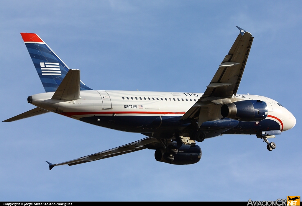 N807AW - Airbus A319-132 - US Airways
