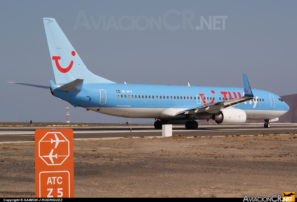 SE-RFV - Boeing 737-86N - TUIfly Nordic