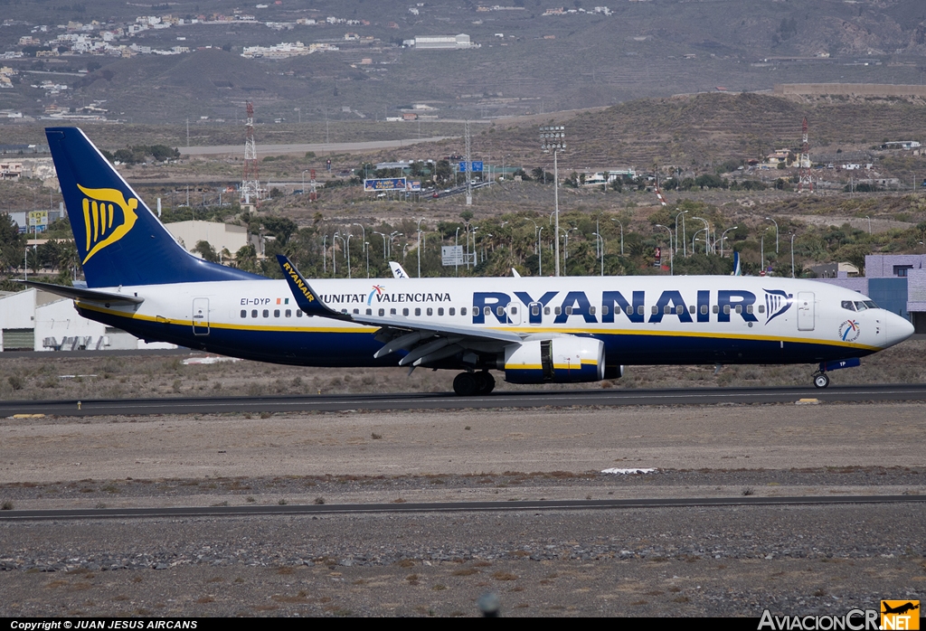 EI-DYP - Boeing 737-8AS - Ryanair