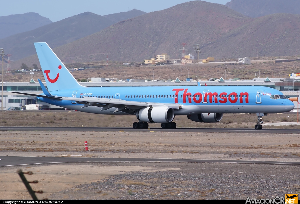 G-OOBB - Boeing 757-28A - Thomson Airways