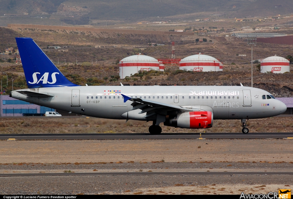 OY-KBP - Airbus A319-132 - Scandinavian Airlines - SAS